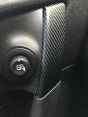Driver door handle carbon fiber wrap