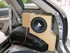 sub woofer box completed
