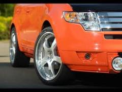 Orange Custom Ford Edge
