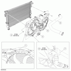 2007 Edge Cooling Fan Radiator Exploded Diagram