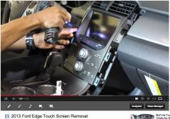 2013 Ford Edge Touch Screen Removal
