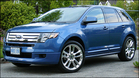2009 Blue Ford Edge Sport