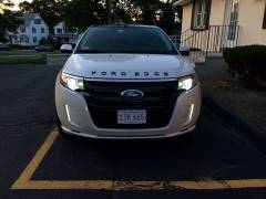 New "FORD EDGE" hood badge.... Looking good.