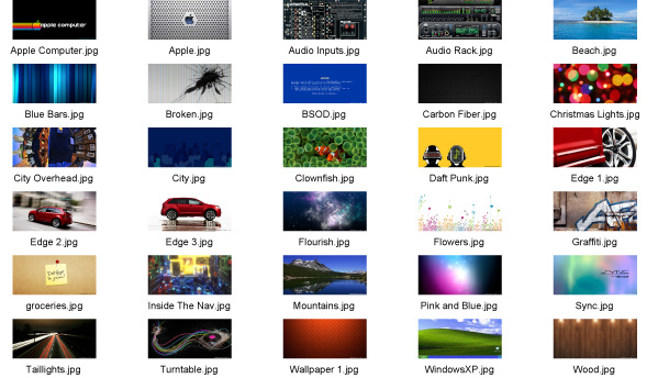 2011+ Nav Screen Wallpapers - Audio