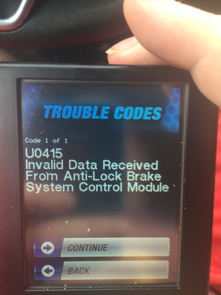 U0415 - Invalid Data Received from ABS Module - Brakes, Chassis &  Suspension - Ford Edge Forum